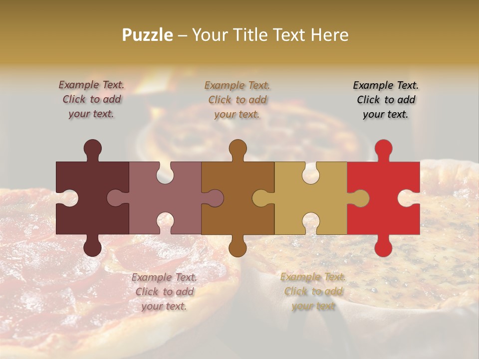 Queijo Jantar Pizza PowerPoint Template