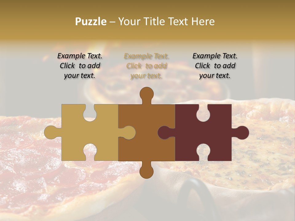 Queijo Jantar Pizza PowerPoint Template