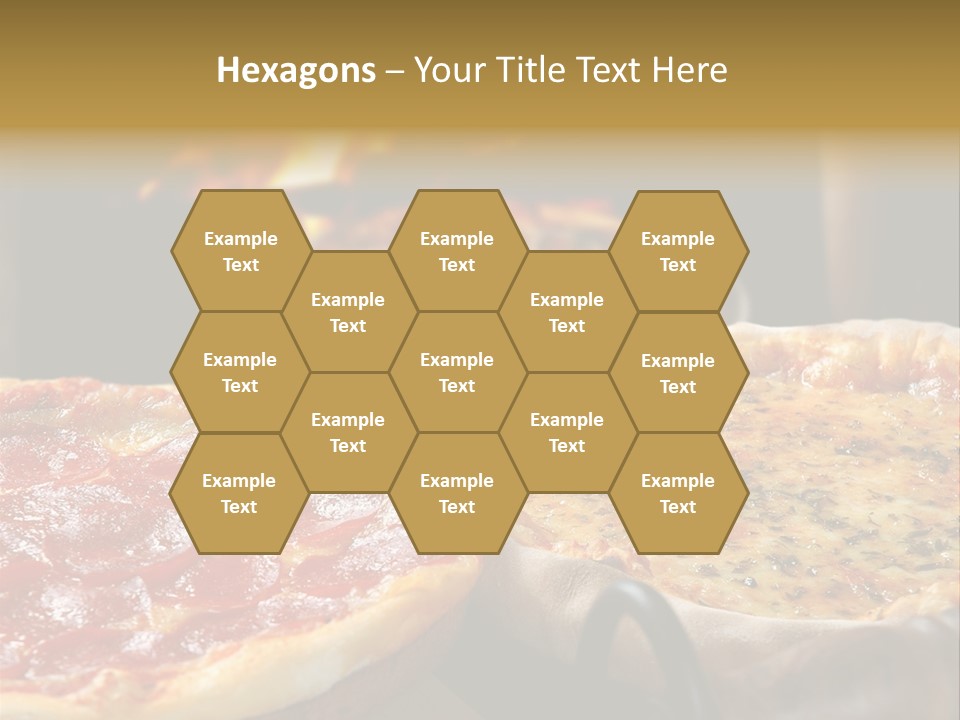 Queijo Jantar Pizza PowerPoint Template