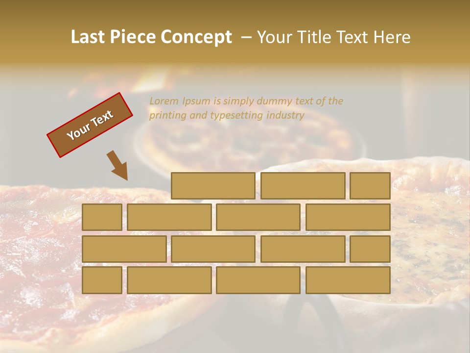 Queijo Jantar Pizza PowerPoint Template