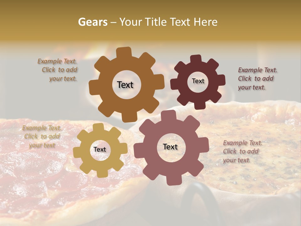 Queijo Jantar Pizza PowerPoint Template