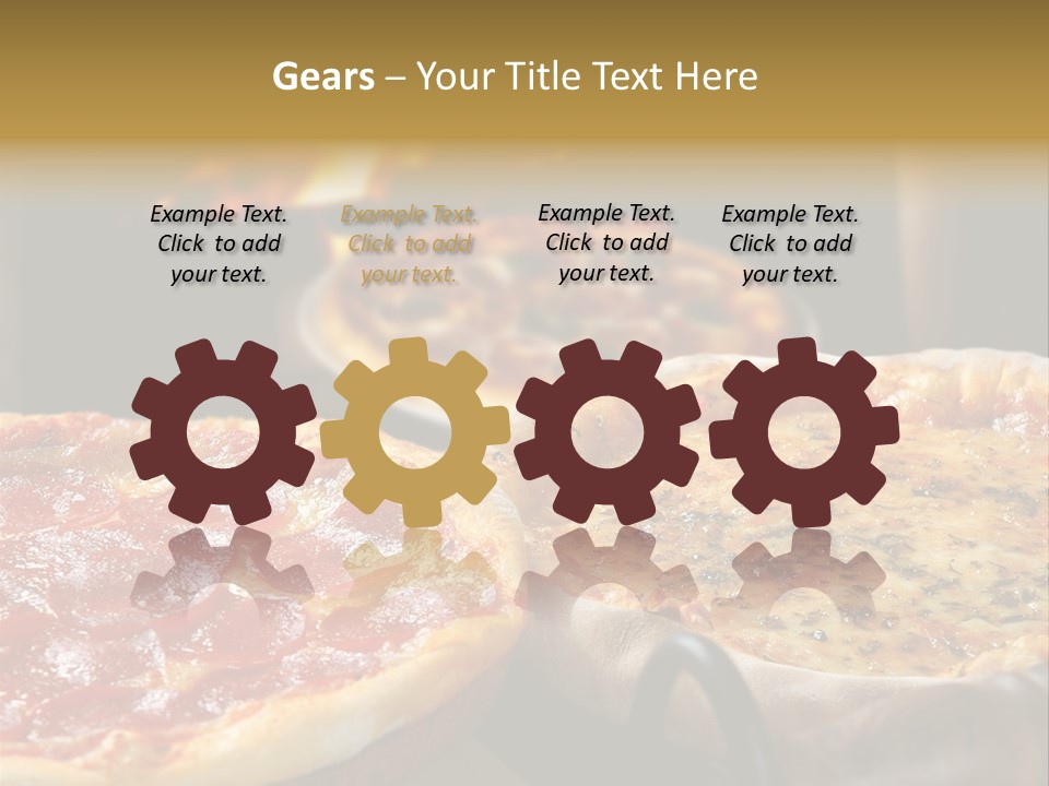 Queijo Jantar Pizza PowerPoint Template