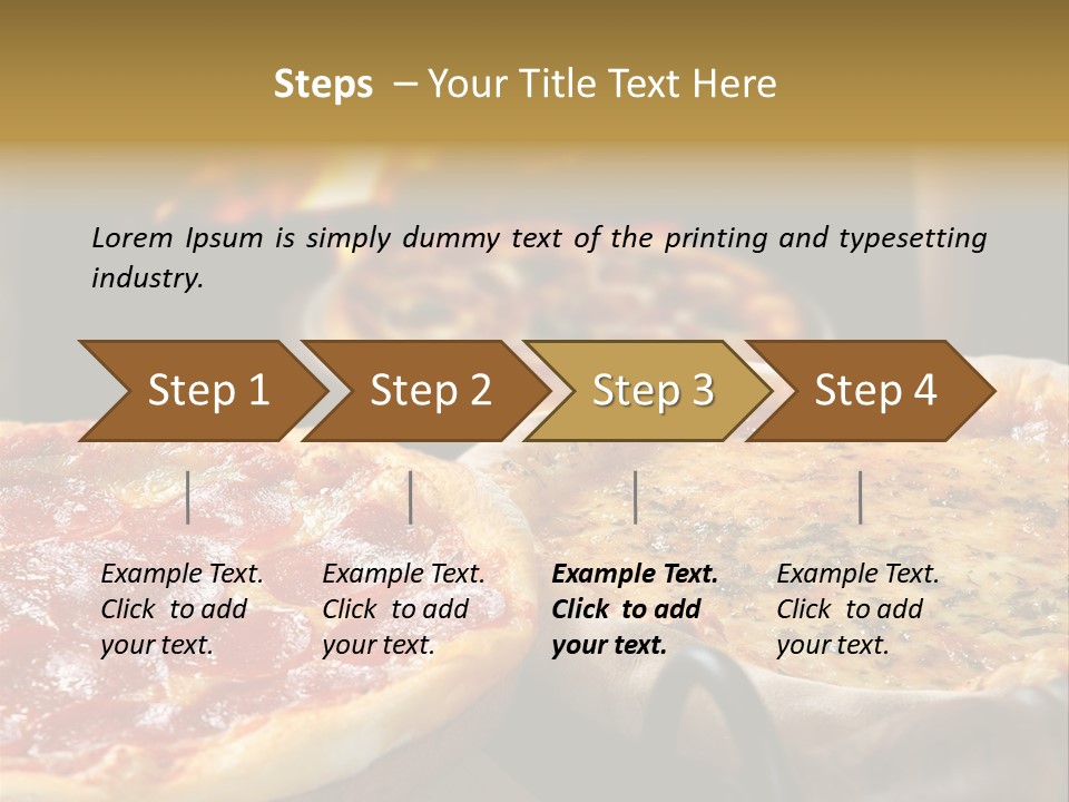 Queijo Jantar Pizza PowerPoint Template