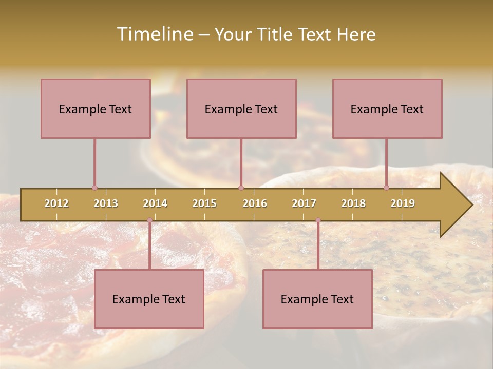 Queijo Jantar Pizza PowerPoint Template
