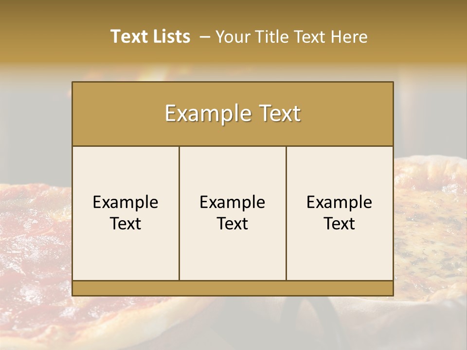 Queijo Jantar Pizza PowerPoint Template