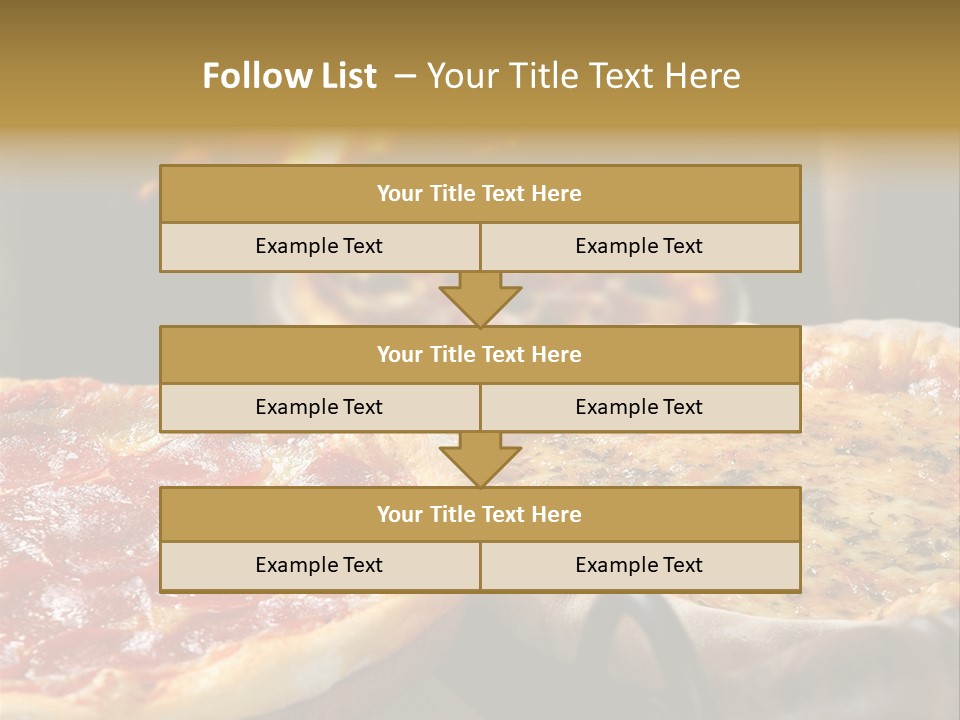 Queijo Jantar Pizza PowerPoint Template