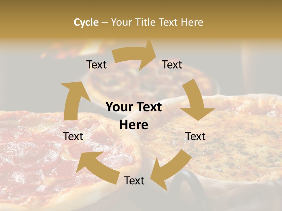 Queijo Jantar Pizza PowerPoint Template