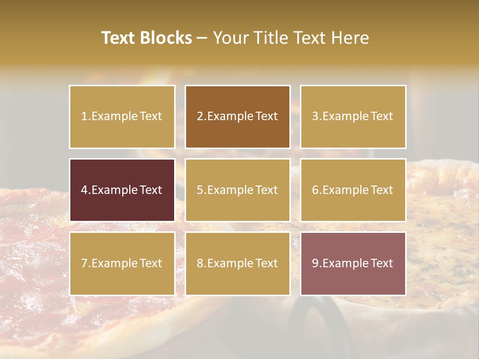 Queijo Jantar Pizza PowerPoint Template