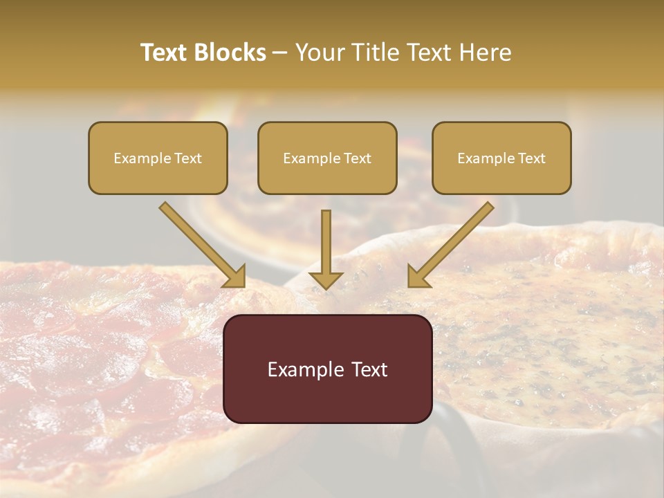 Queijo Jantar Pizza PowerPoint Template