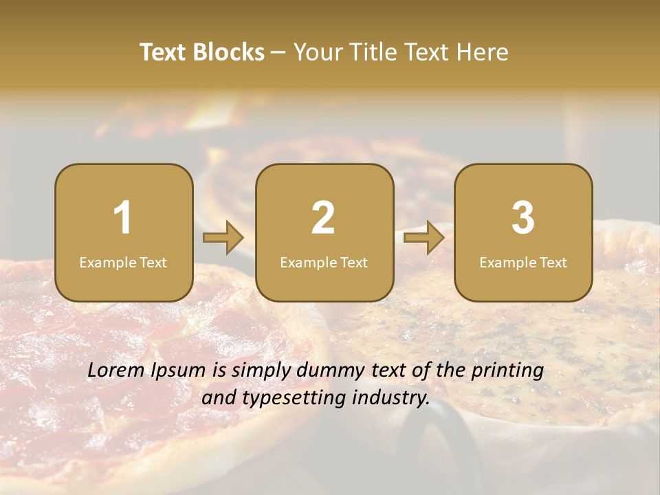 Queijo Jantar Pizza PowerPoint Template