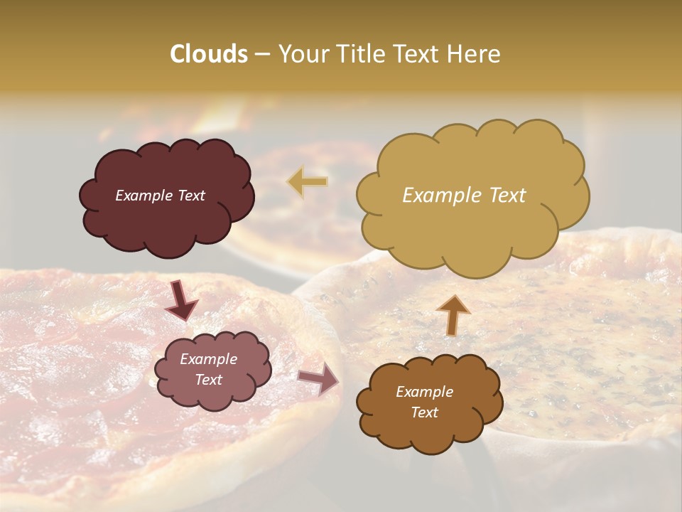Queijo Jantar Pizza PowerPoint Template