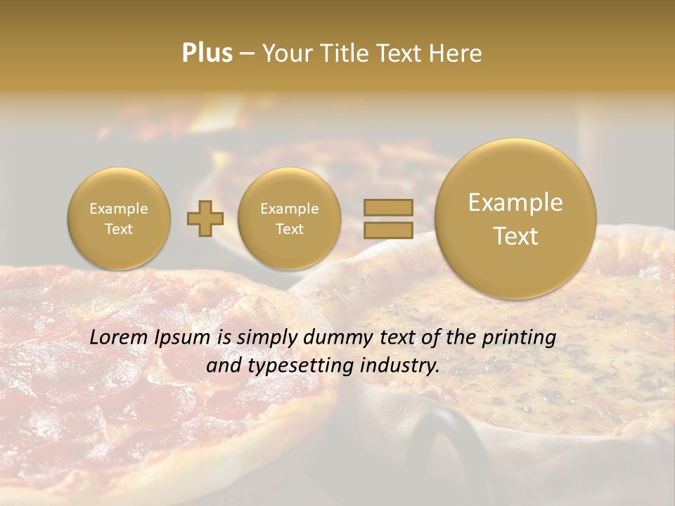 Queijo Jantar Pizza PowerPoint Template