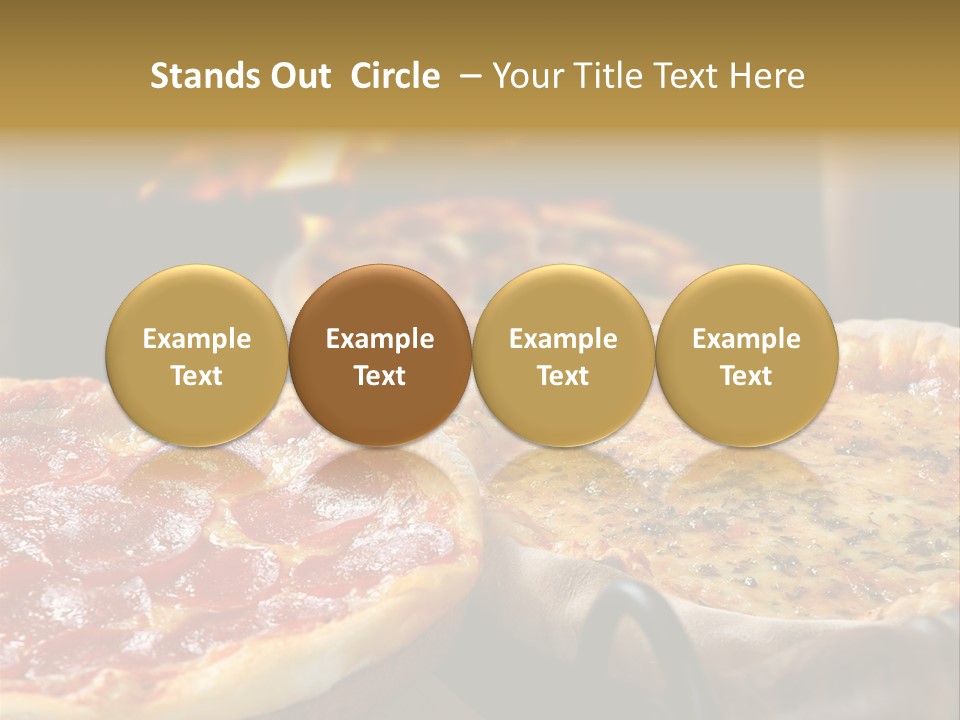 Queijo Jantar Pizza PowerPoint Template