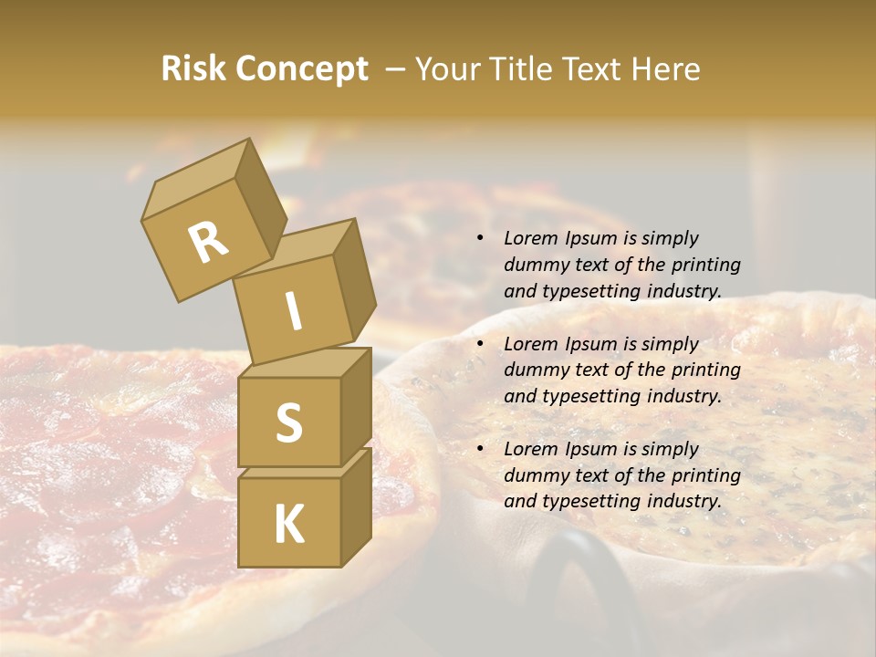 Queijo Jantar Pizza PowerPoint Template