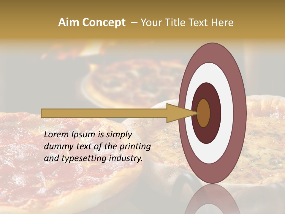 Queijo Jantar Pizza PowerPoint Template
