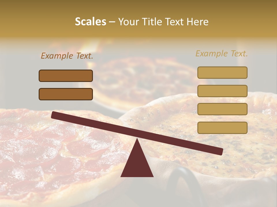 Queijo Jantar Pizza PowerPoint Template