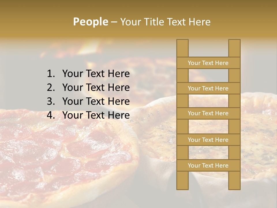 Queijo Jantar Pizza PowerPoint Template