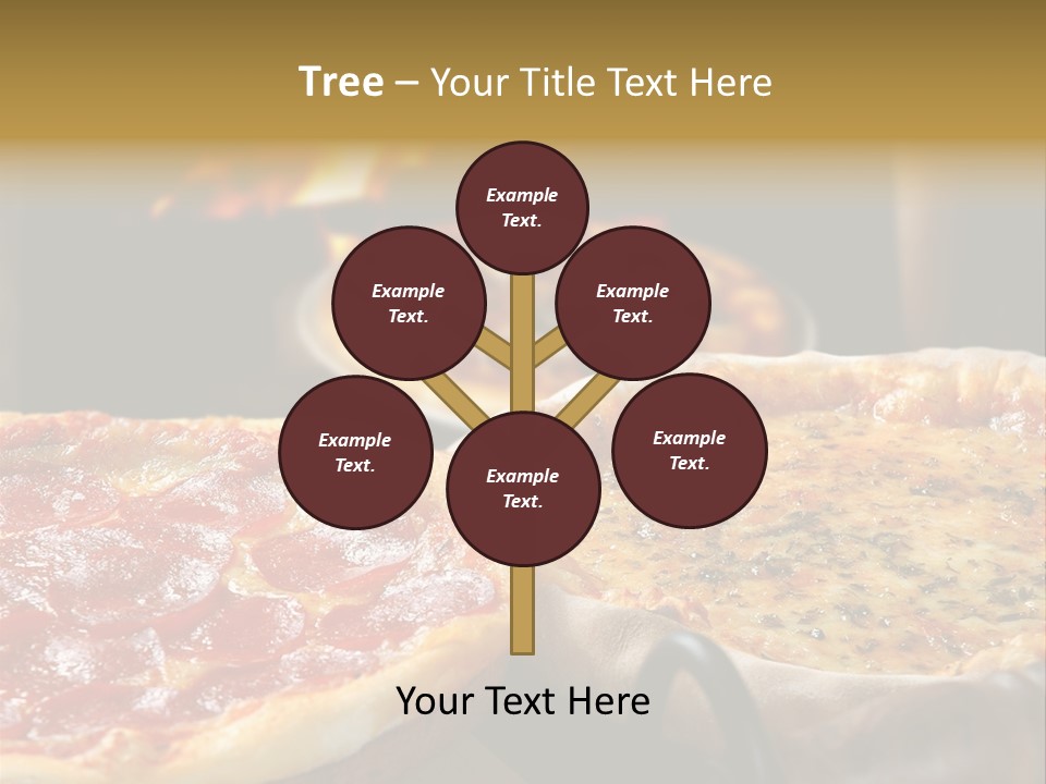 Queijo Jantar Pizza PowerPoint Template