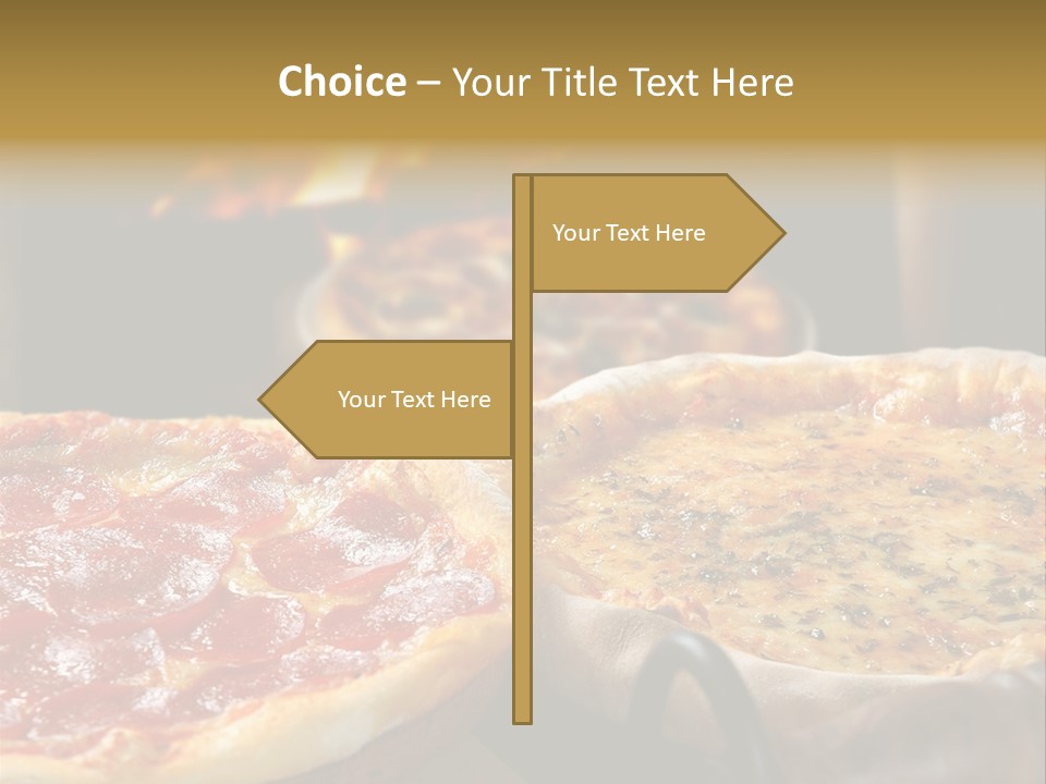 Queijo Jantar Pizza PowerPoint Template