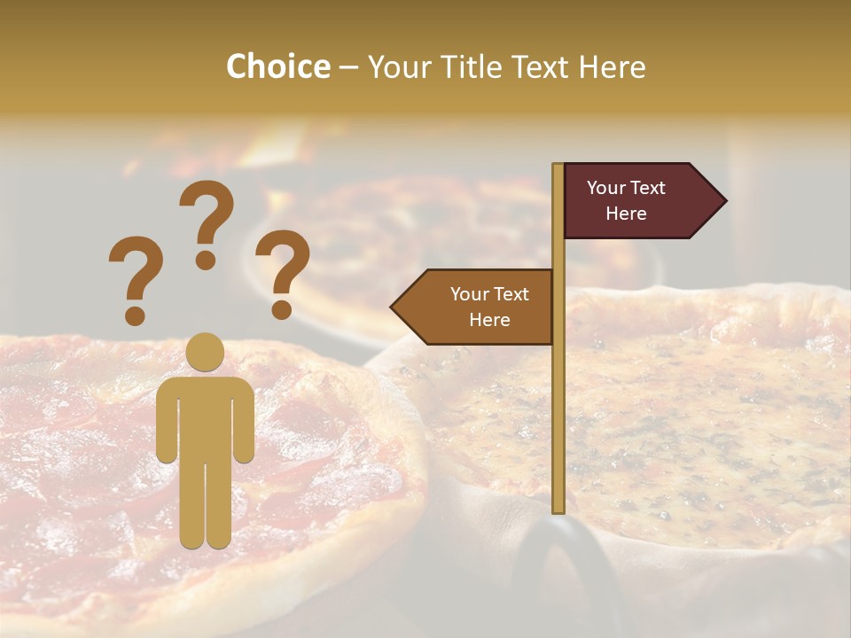 Queijo Jantar Pizza PowerPoint Template