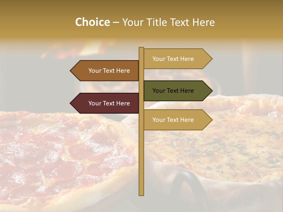 Queijo Jantar Pizza PowerPoint Template