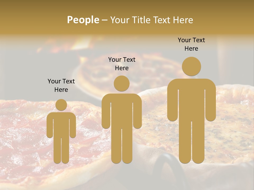 Queijo Jantar Pizza PowerPoint Template