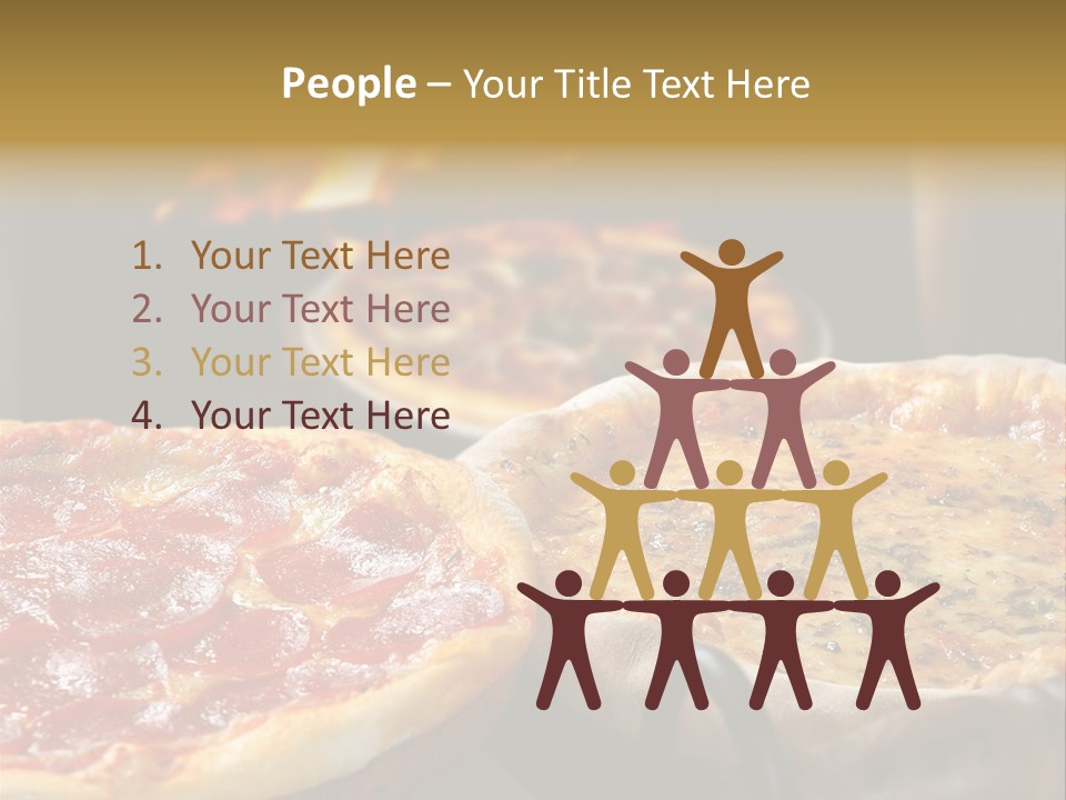 Queijo Jantar Pizza PowerPoint Template