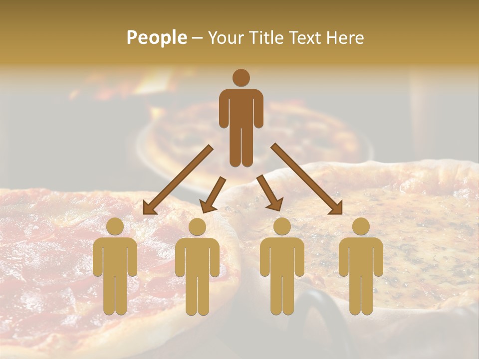 Queijo Jantar Pizza PowerPoint Template