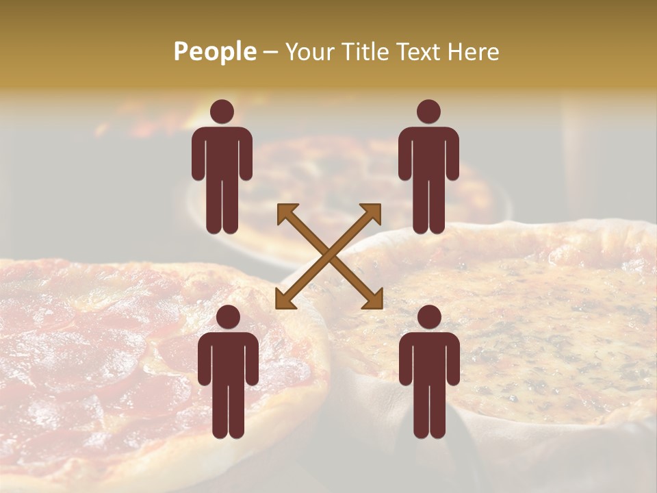 Queijo Jantar Pizza PowerPoint Template