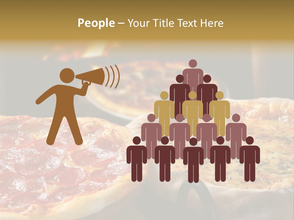 Queijo Jantar Pizza PowerPoint Template