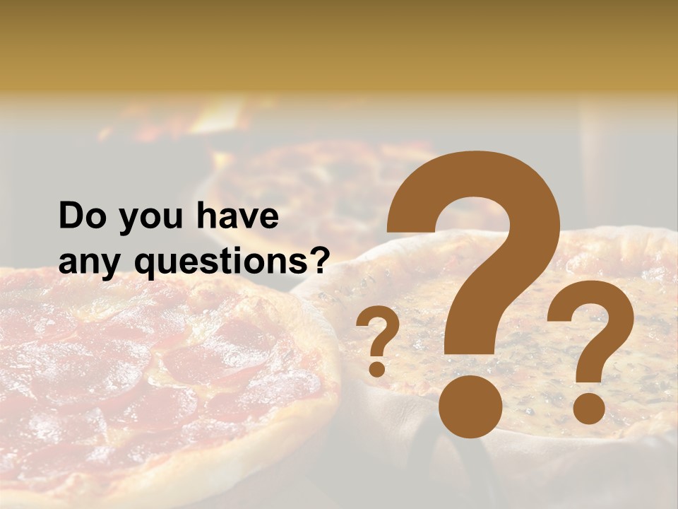 Queijo Jantar Pizza PowerPoint Template