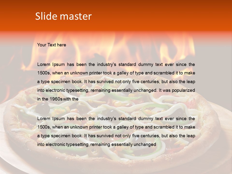 Queijo Recheio Saud PowerPoint Template