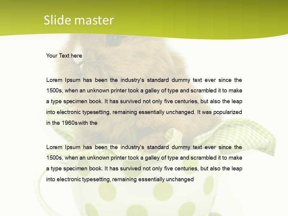 Portrait Ostern Haustier PowerPoint Template