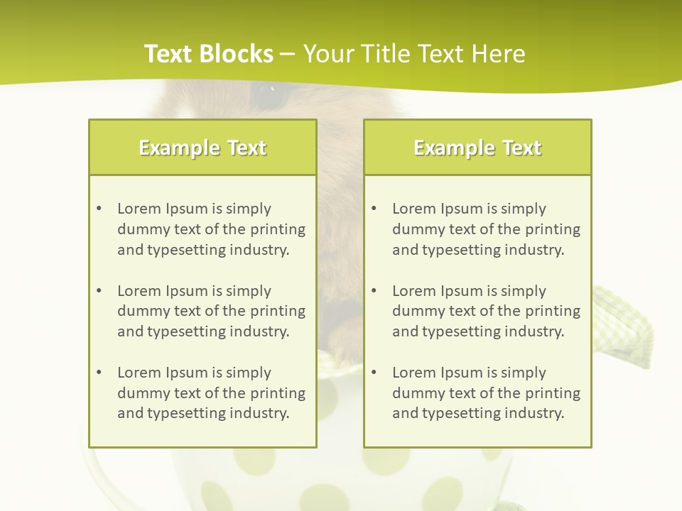Portrait Ostern Haustier PowerPoint Template