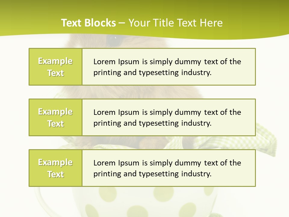 Portrait Ostern Haustier PowerPoint Template