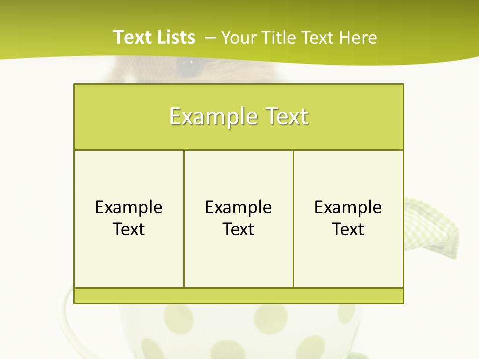 Portrait Ostern Haustier PowerPoint Template