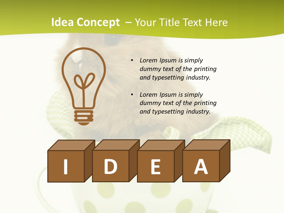 Portrait Ostern Haustier PowerPoint Template