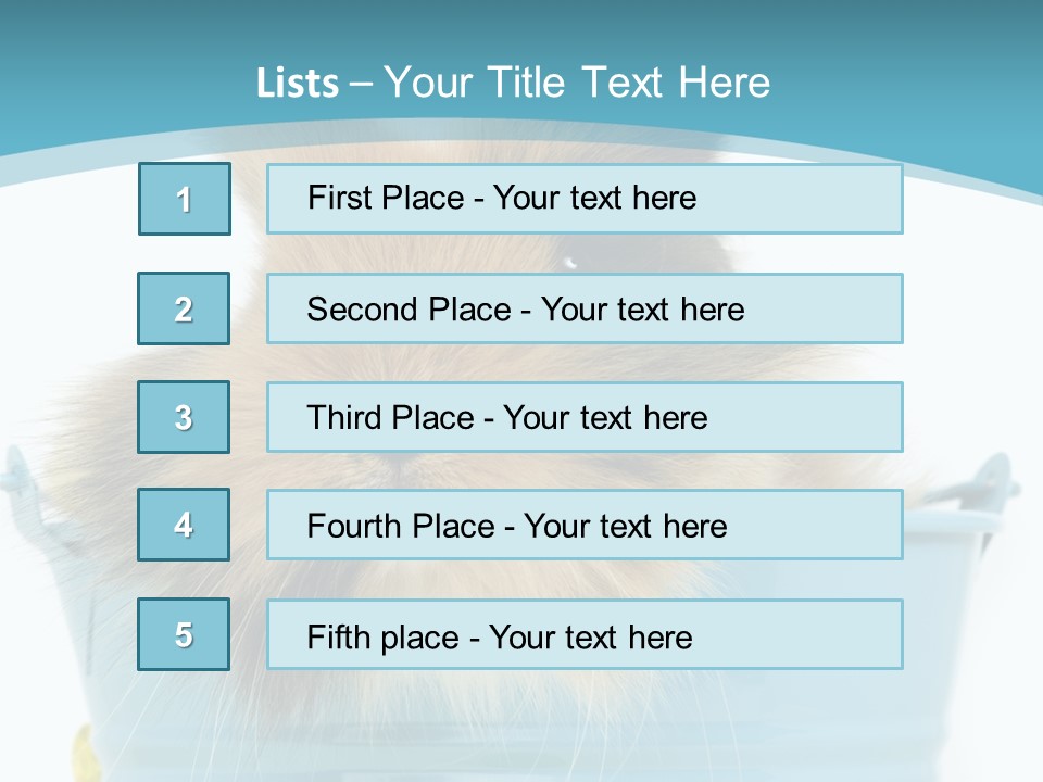 Flauschig Nagetier Ohren PowerPoint Template