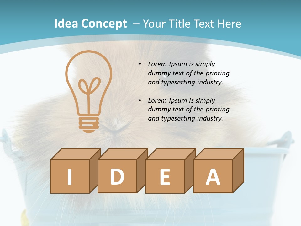 Flauschig Nagetier Ohren PowerPoint Template