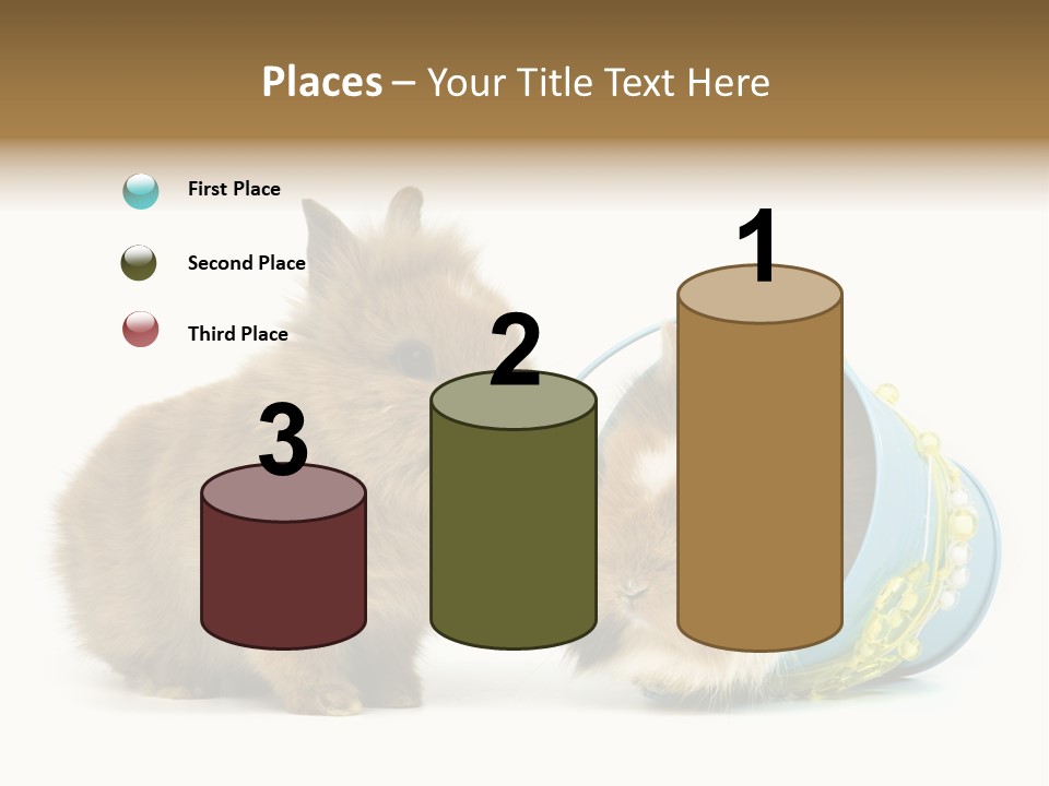 Deko Weich Osterhase PowerPoint Template