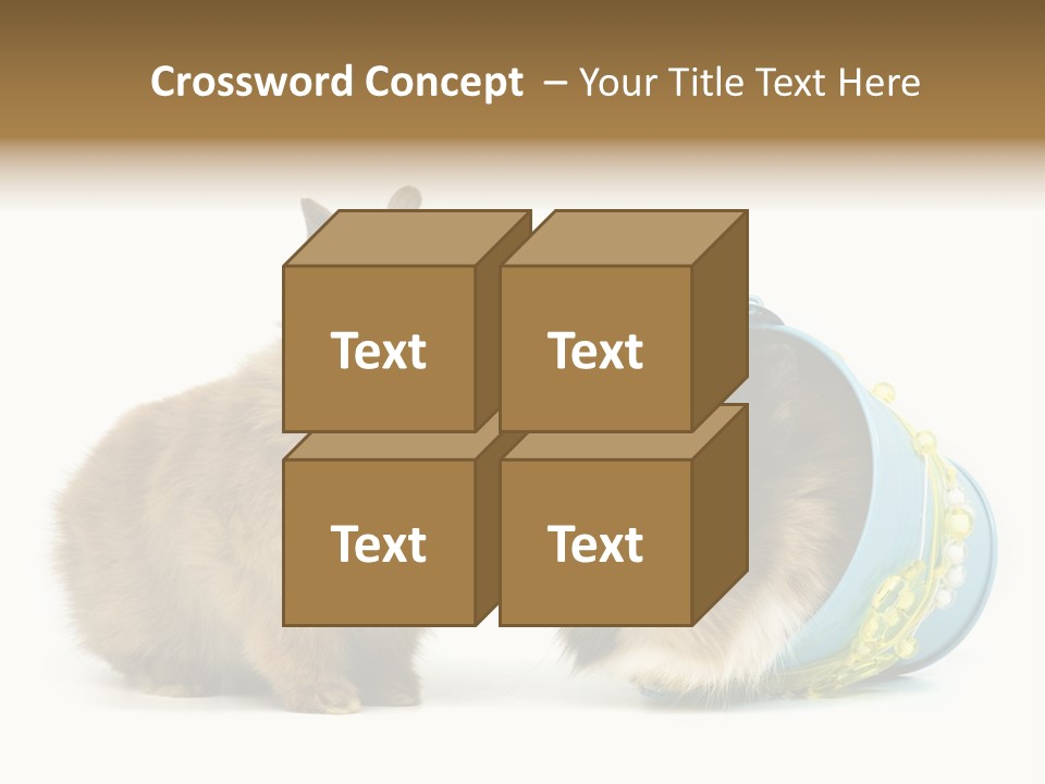 Deko Weich Osterhase PowerPoint Template