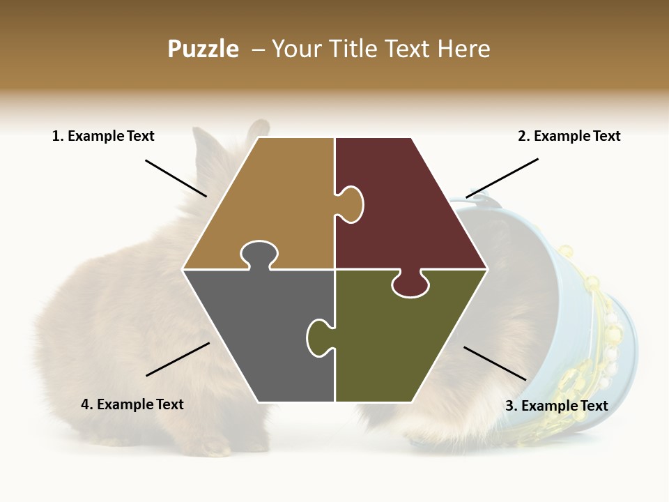 Deko Weich Osterhase PowerPoint Template