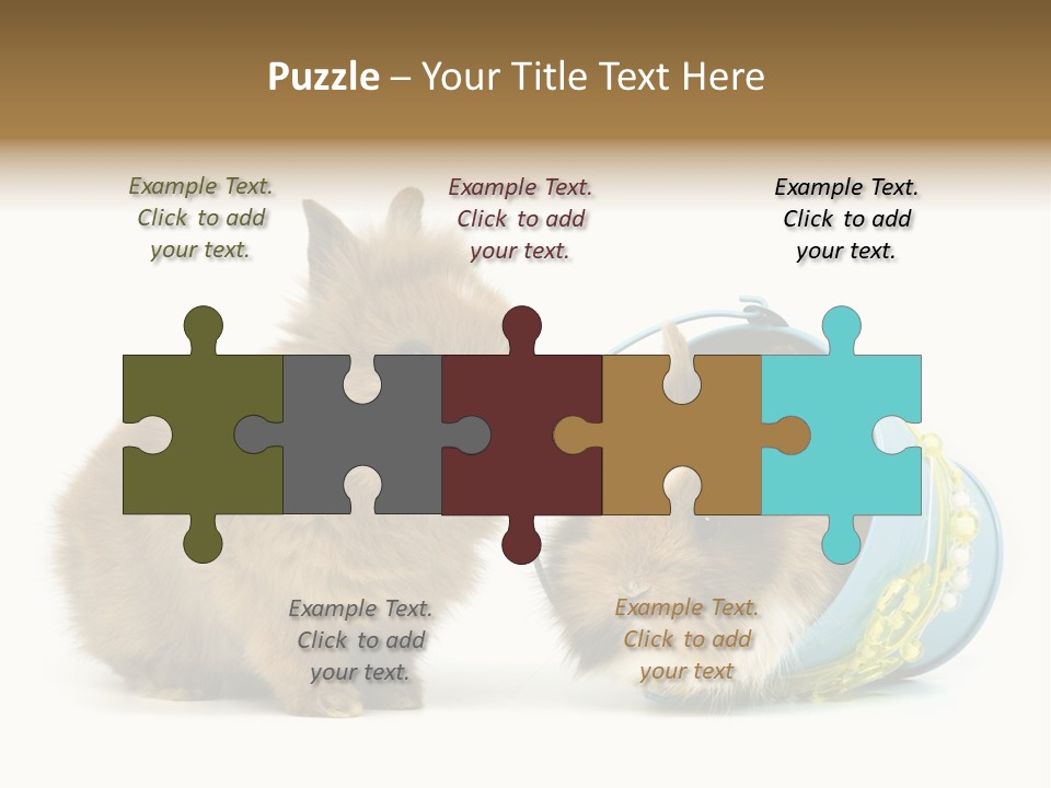 Deko Weich Osterhase PowerPoint Template