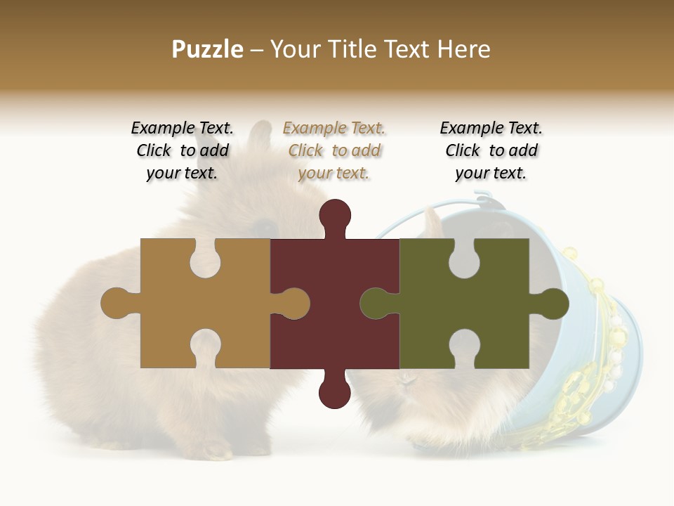 Deko Weich Osterhase PowerPoint Template