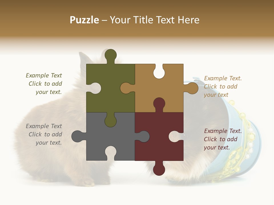 Deko Weich Osterhase PowerPoint Template