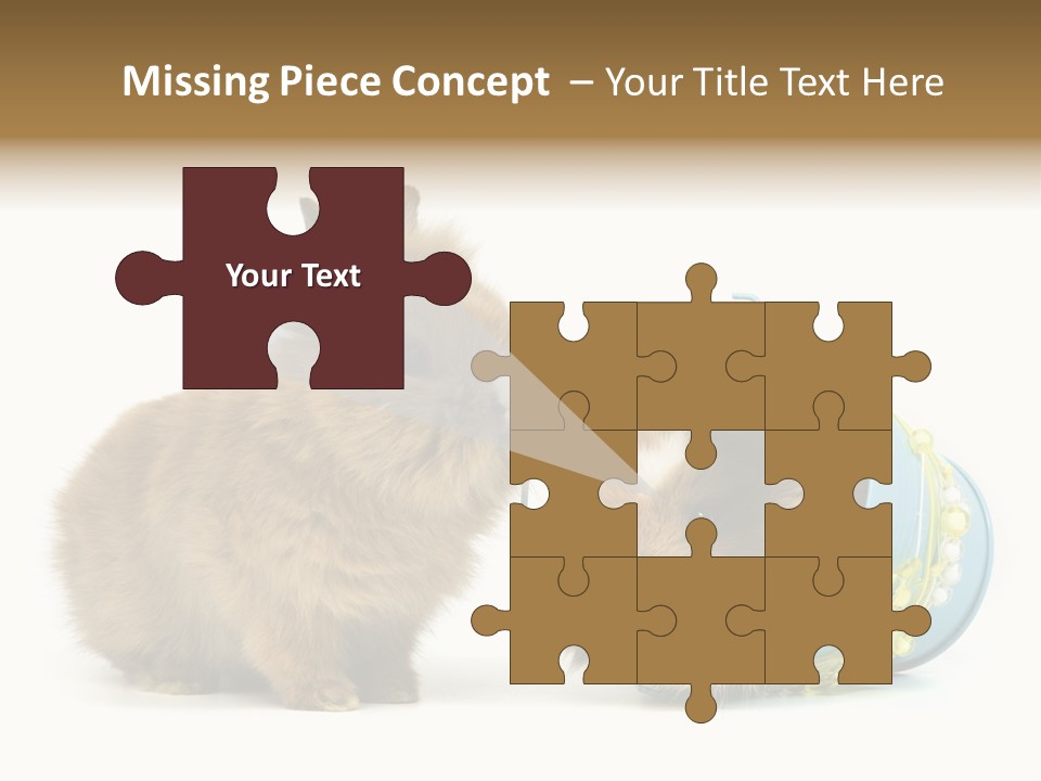 Deko Weich Osterhase PowerPoint Template