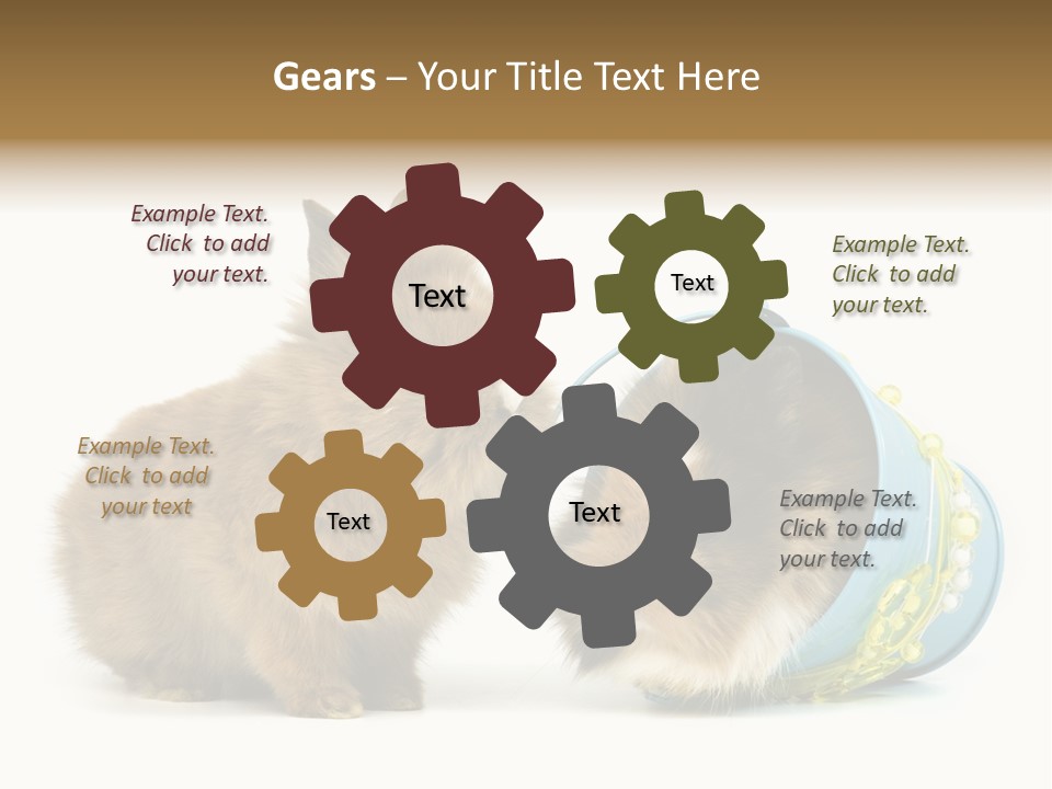 Deko Weich Osterhase PowerPoint Template