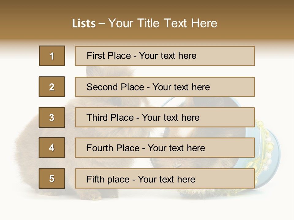 Deko Weich Osterhase PowerPoint Template