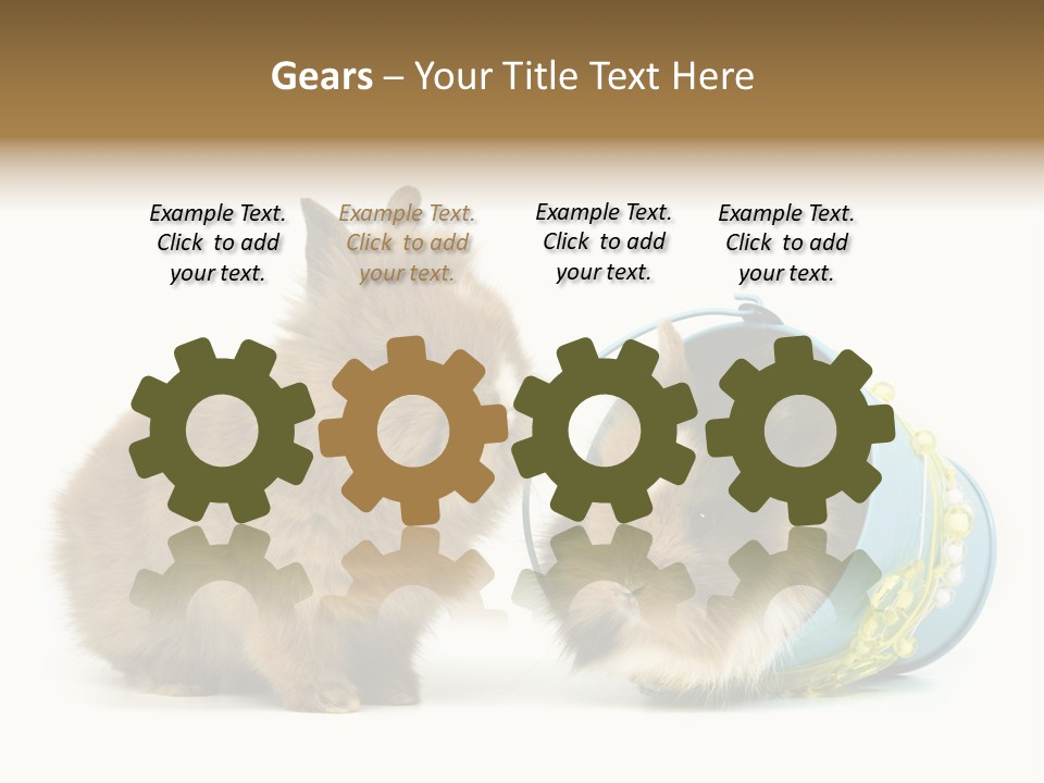 Deko Weich Osterhase PowerPoint Template