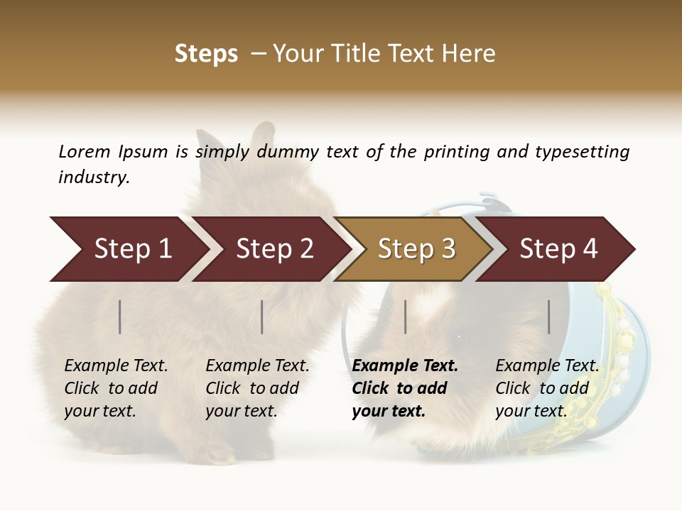 Deko Weich Osterhase PowerPoint Template